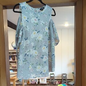 New Look Maternity Light Blue Floral Dress